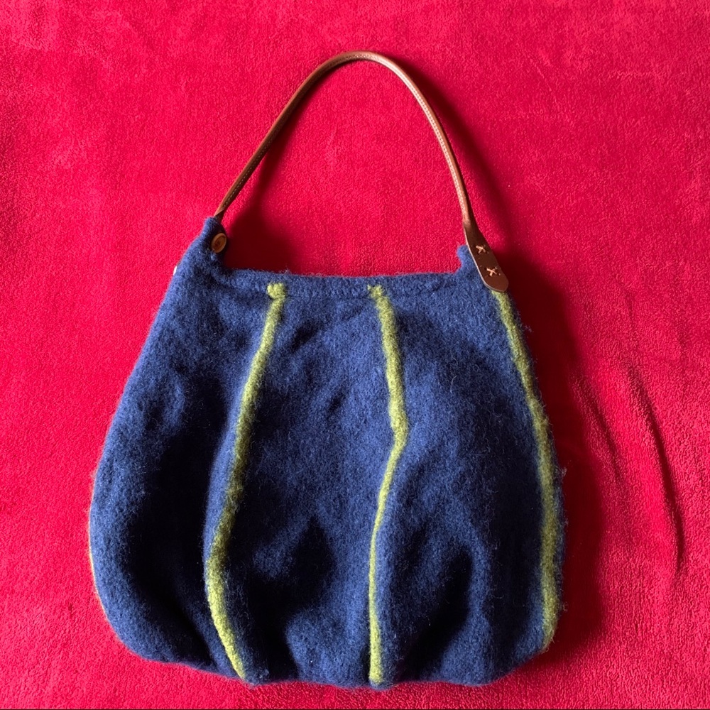 Felt Hobo Shoulder Bag